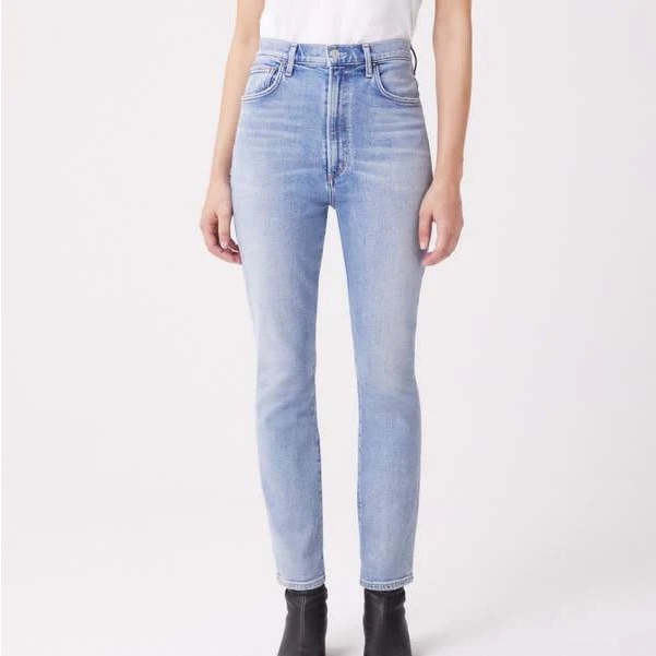 Agolde Pinch Waist High Rise Skinny Jeans In Debut 23